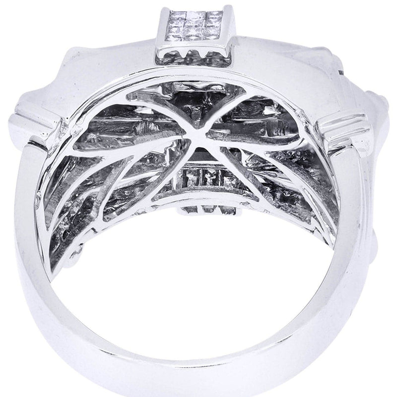 White Gold Mens Diamond Ring| 1.55 Carats| 16.98 Grams