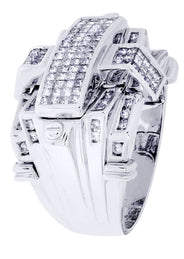 White Gold Mens Diamond Ring| 1.55 Carats| 16.98 Grams