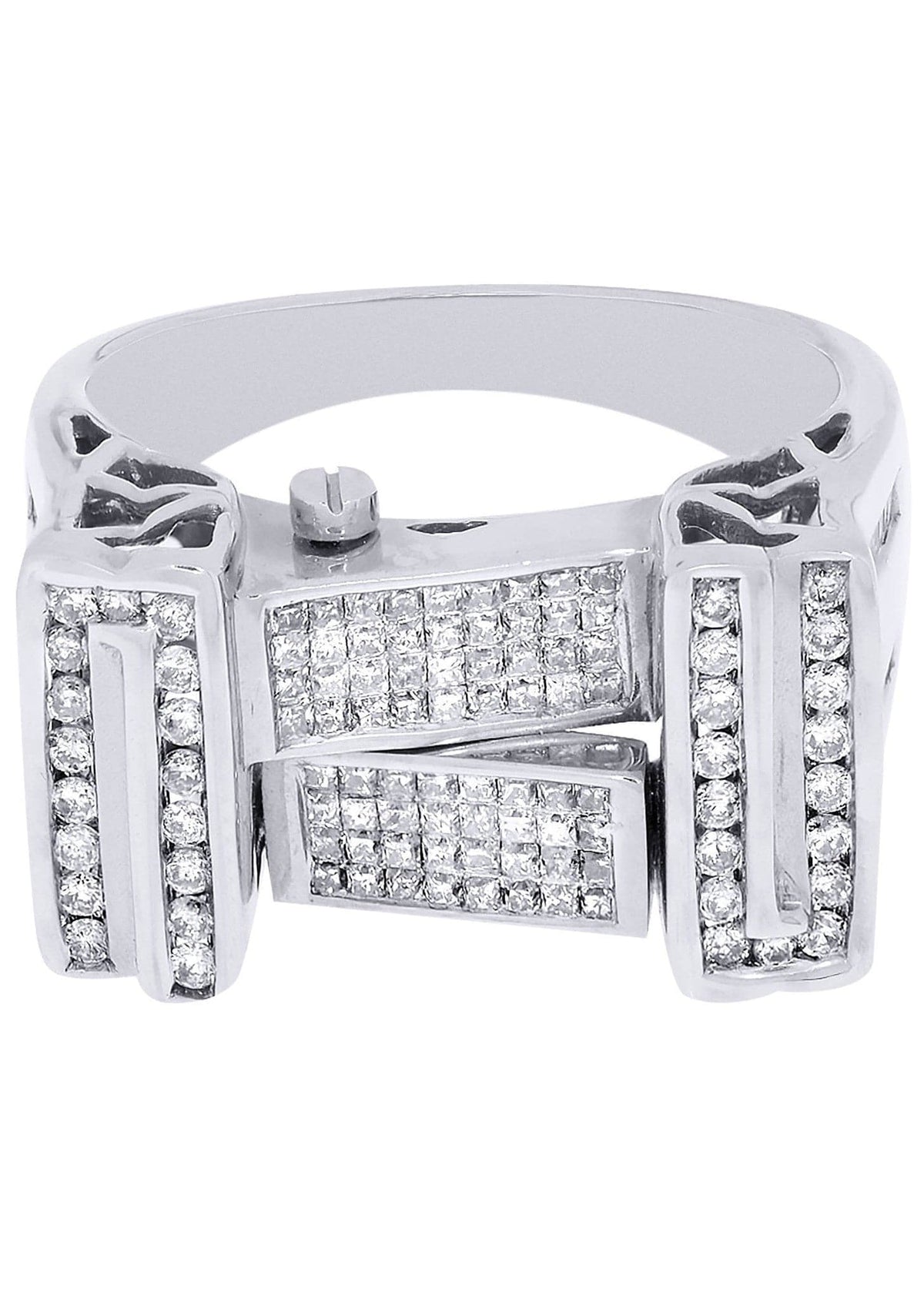 White Gold Mens Diamond Ring| 1.22 Carats| 11.83 Grams
