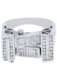 White Gold Mens Diamond Ring| 1.22 Carats| 11.83 Grams