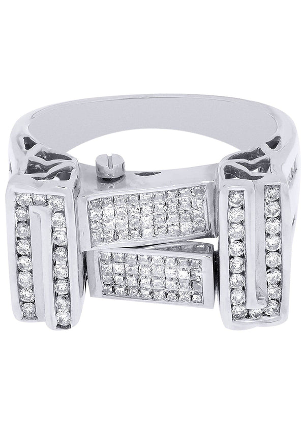 White Gold Mens Diamond Ring| 1.22 Carats| 11.83 Grams