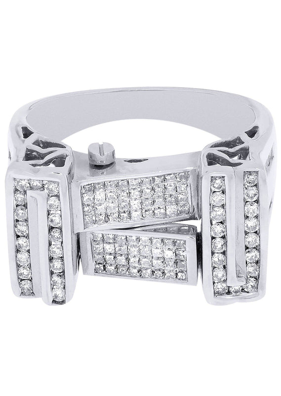 White Gold Mens Diamond Ring| 1.22 Carats| 11.83 Grams