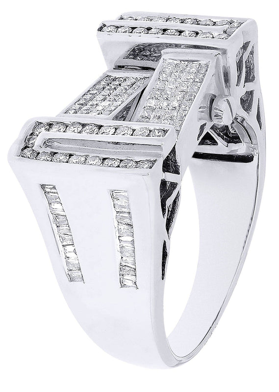 White Gold Mens Diamond Ring| 1.22 Carats| 11.83 Grams