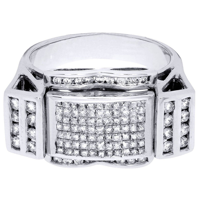 White Gold Mens Diamond Ring| 1.39 Carats| 11.66 Grams
