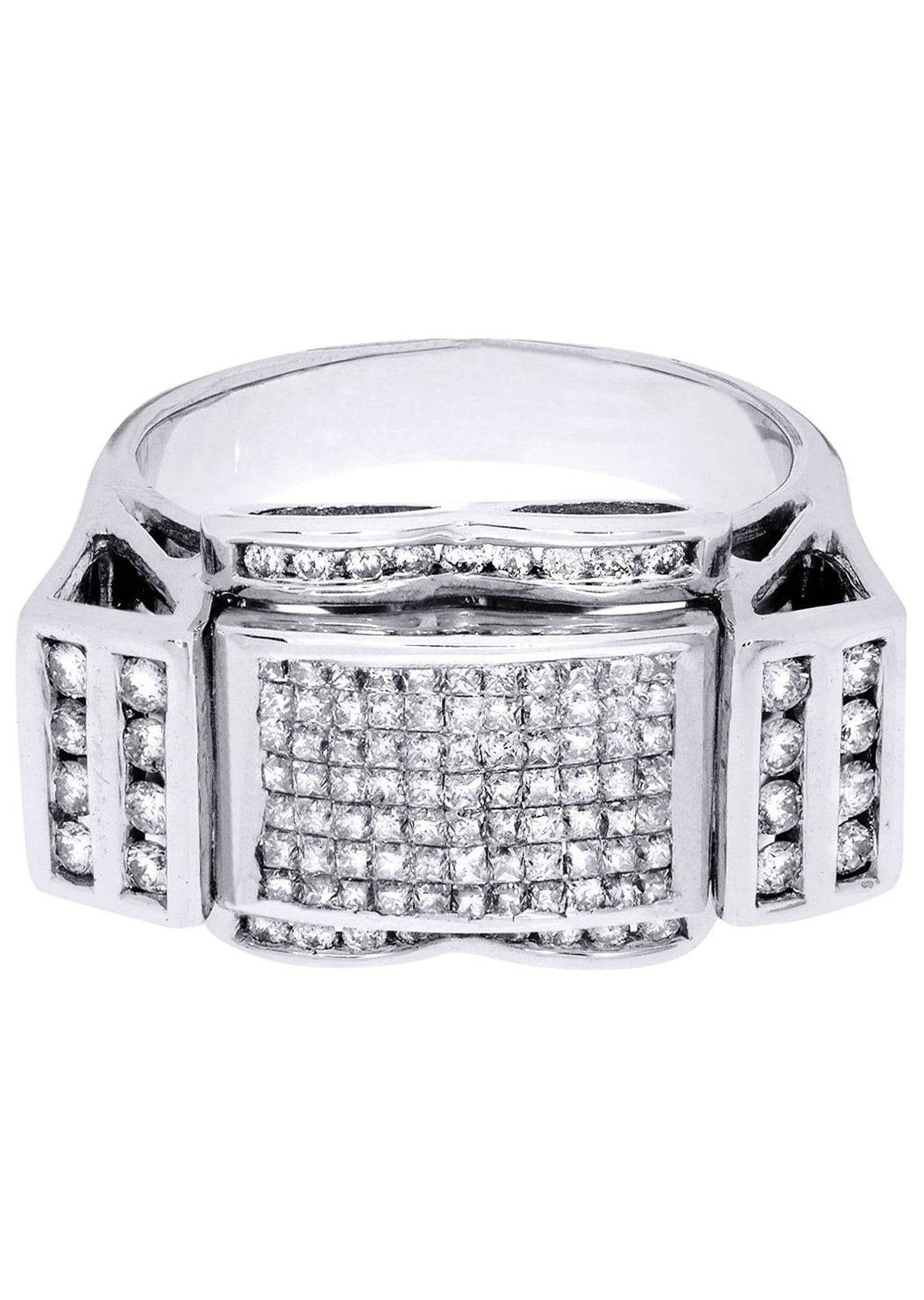 White Gold Mens Diamond Ring| 1.39 Carats| 11.66 Grams