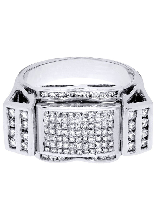 White Gold Mens Diamond Ring| 1.39 Carats| 11.66 Grams