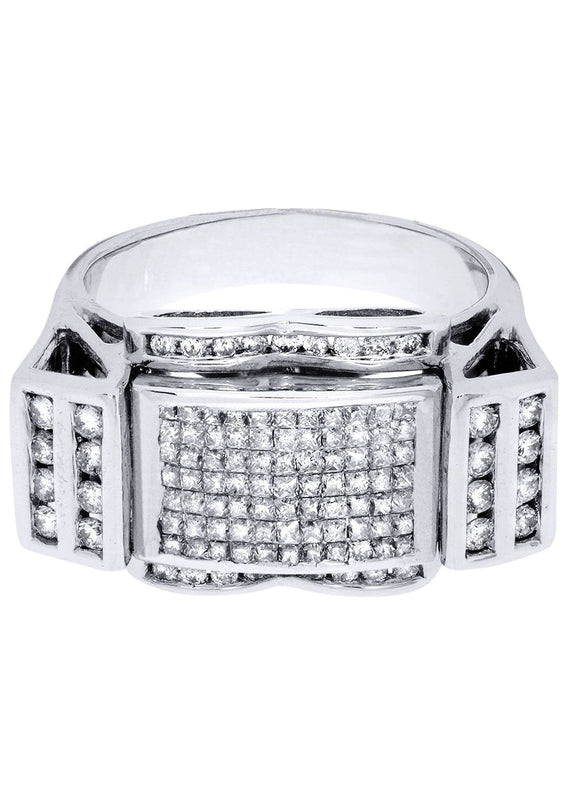 White Gold Mens Diamond Ring| 1.39 Carats| 11.66 Grams