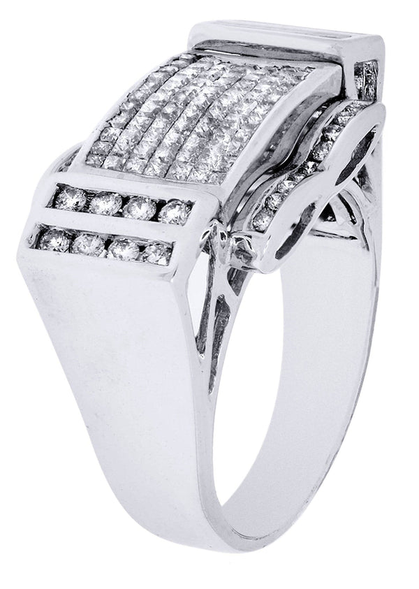 White Gold Mens Diamond Ring| 1.39 Carats| 11.66 Grams