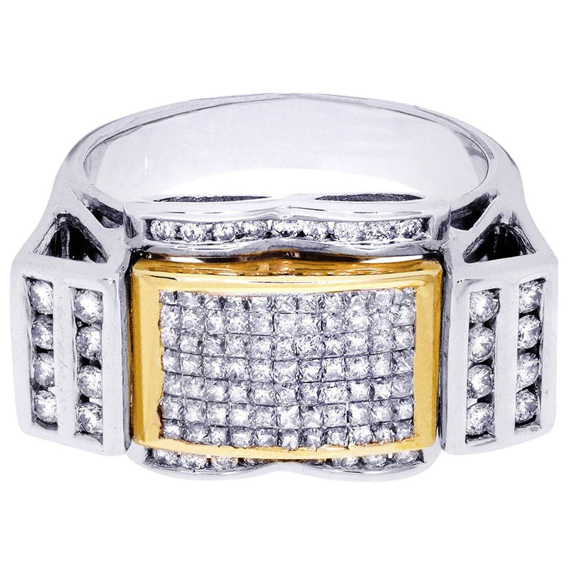 White Gold Mens Diamond Ring| 1.41 Carats| 11.41 Grams