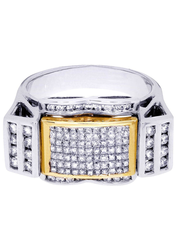 White Gold Mens Diamond Ring| 1.41 Carats| 11.41 Grams