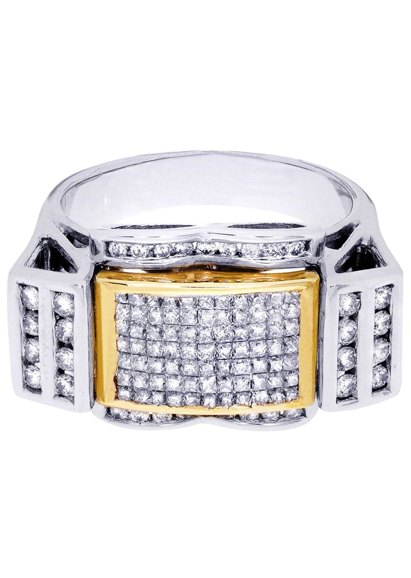 White Gold Mens Diamond Ring| 1.41 Carats| 11.41 Grams