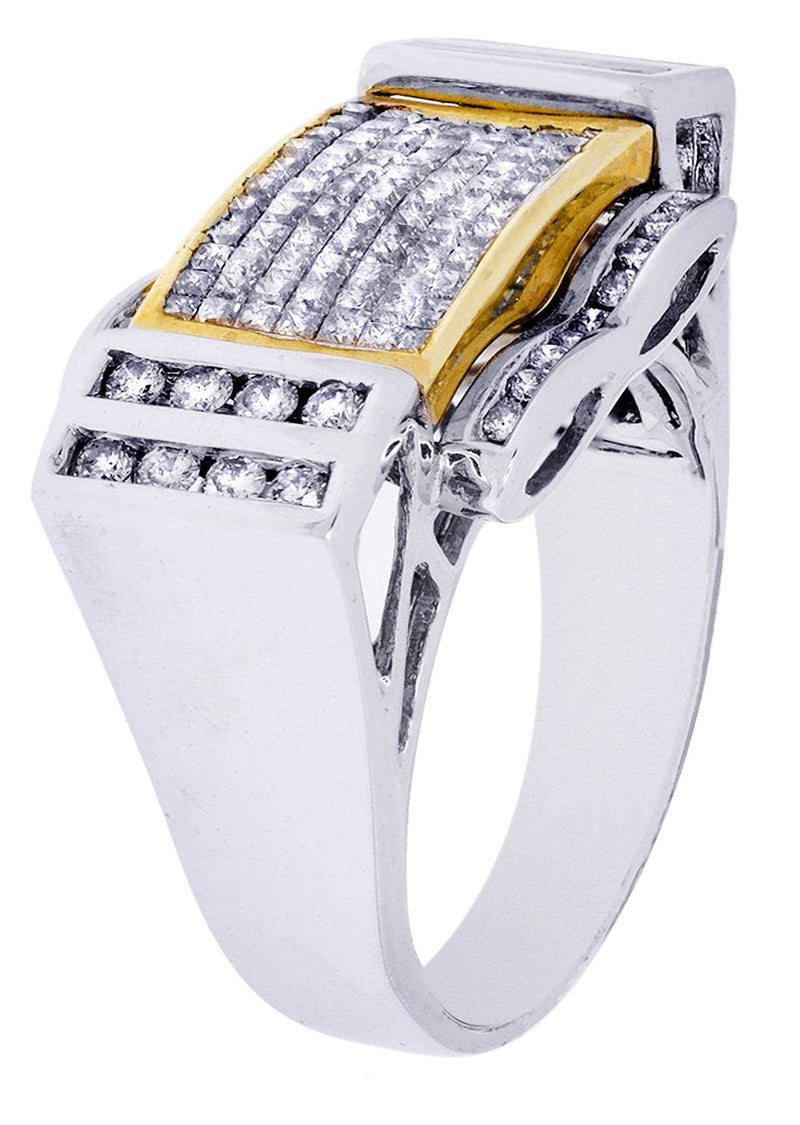 White Gold Mens Diamond Ring| 1.41 Carats| 11.41 Grams