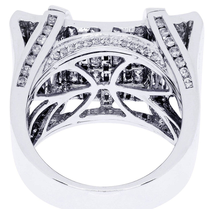 White Gold Mens Diamond Ring| 2.73 Carats| 21.09 Grams