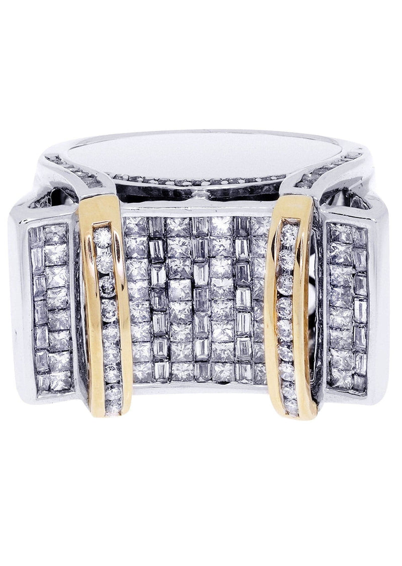 White Gold Mens Diamond Ring| 2.73 Carats| 21.09 Grams