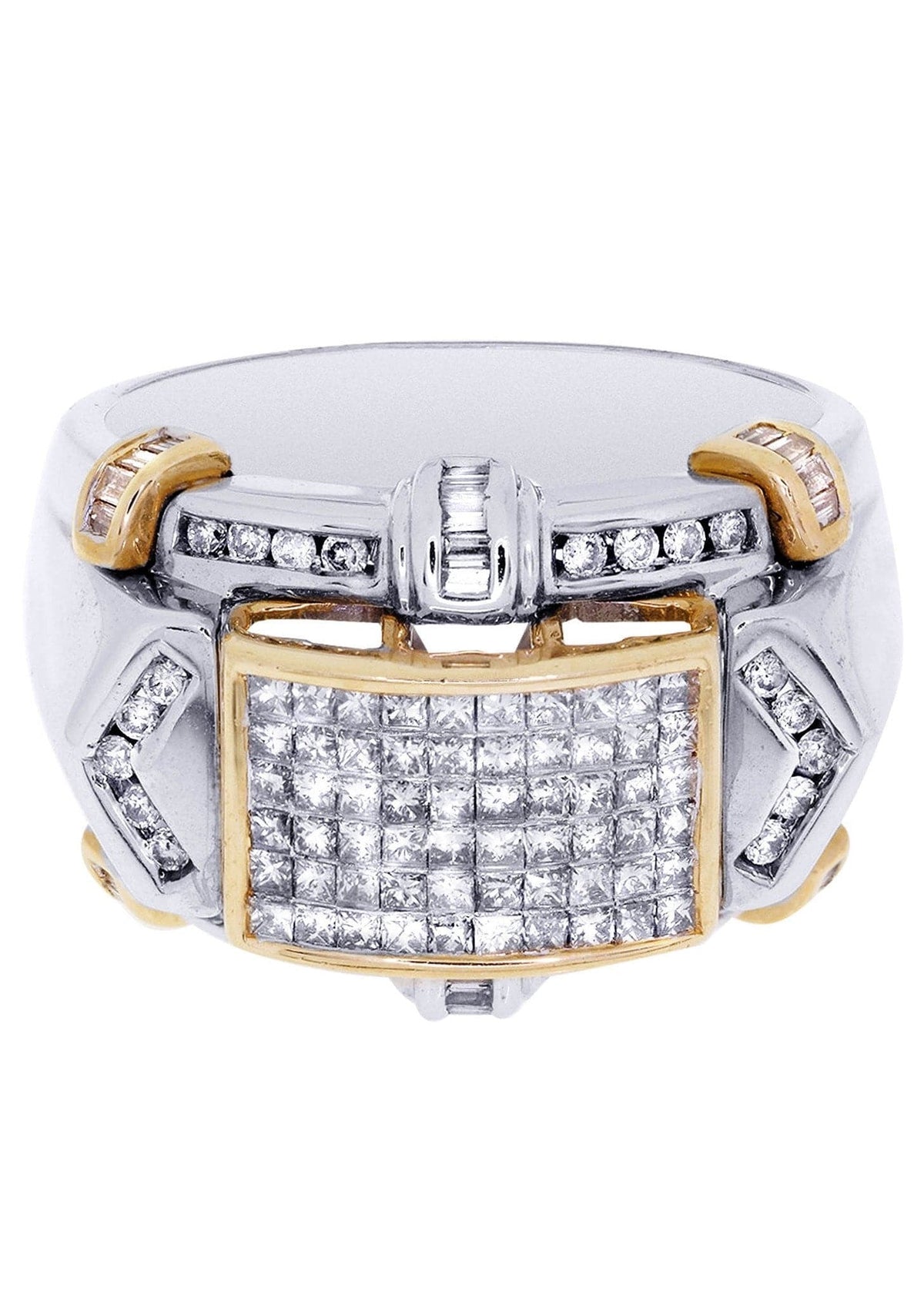 White Gold Mens Diamond Ring| 1.2 Carats| 12.95 Grams