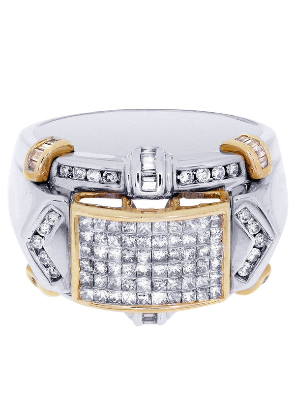White Gold Mens Diamond Ring| 1.2 Carats| 12.95 Grams