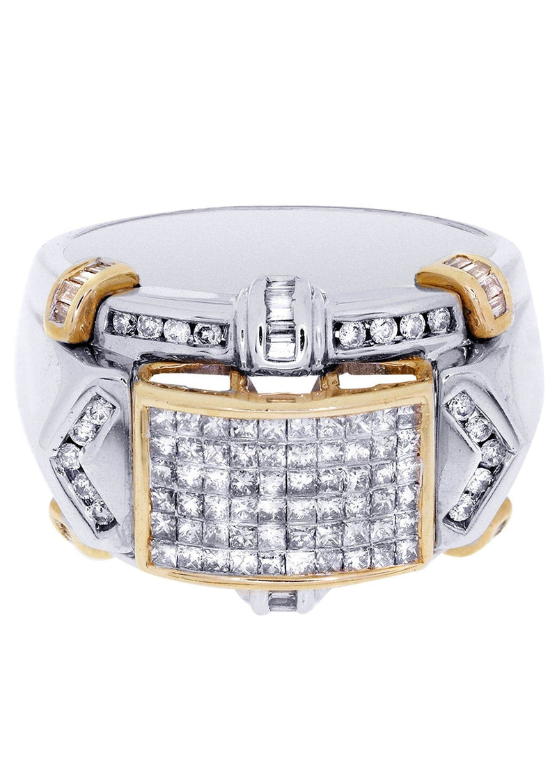 White Gold Mens Diamond Ring| 1.2 Carats| 12.95 Grams
