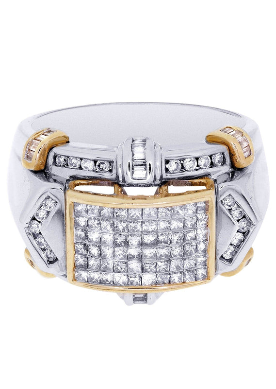 White Gold Mens Diamond Ring| 1.2 Carats| 12.95 Grams