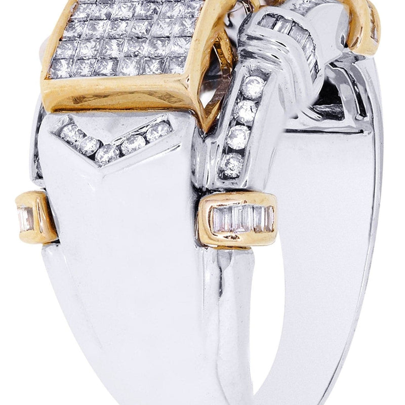 White Gold Mens Diamond Ring| 1.2 Carats| 12.95 Grams