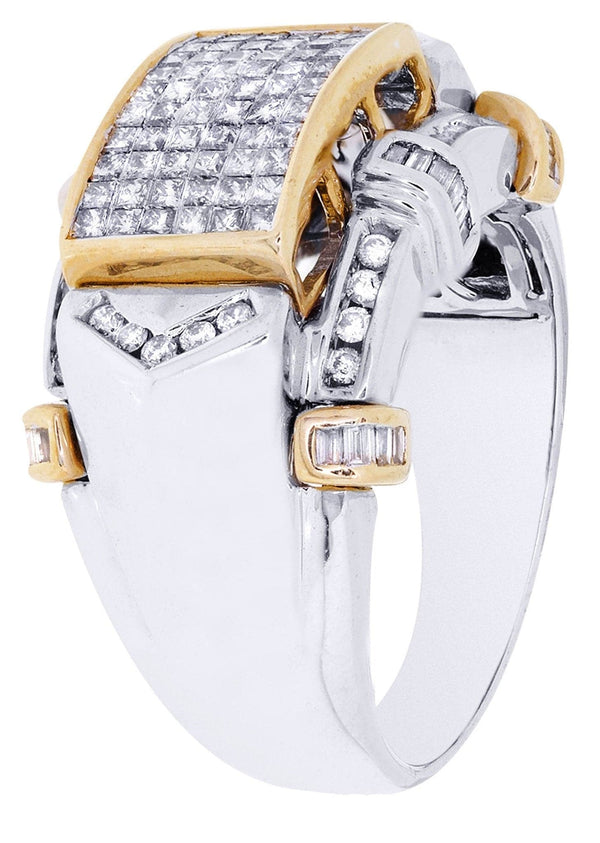 White Gold Mens Diamond Ring| 1.2 Carats| 12.95 Grams