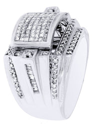 White Gold Mens Diamond Ring| 1.43 Carats| 15.3 Grams