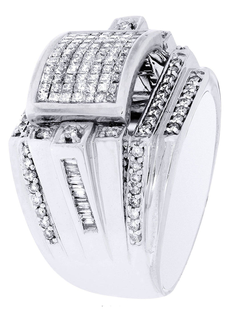White Gold Mens Diamond Ring| 1.43 Carats| 15.3 Grams