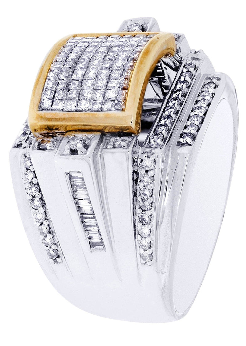 White Gold Mens Diamond Ring| 1.46 Carats| 15.16 Grams