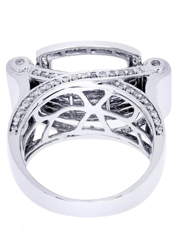 White Gold Mens Diamond Ring| 1.7 Carats| 15.5 Grams