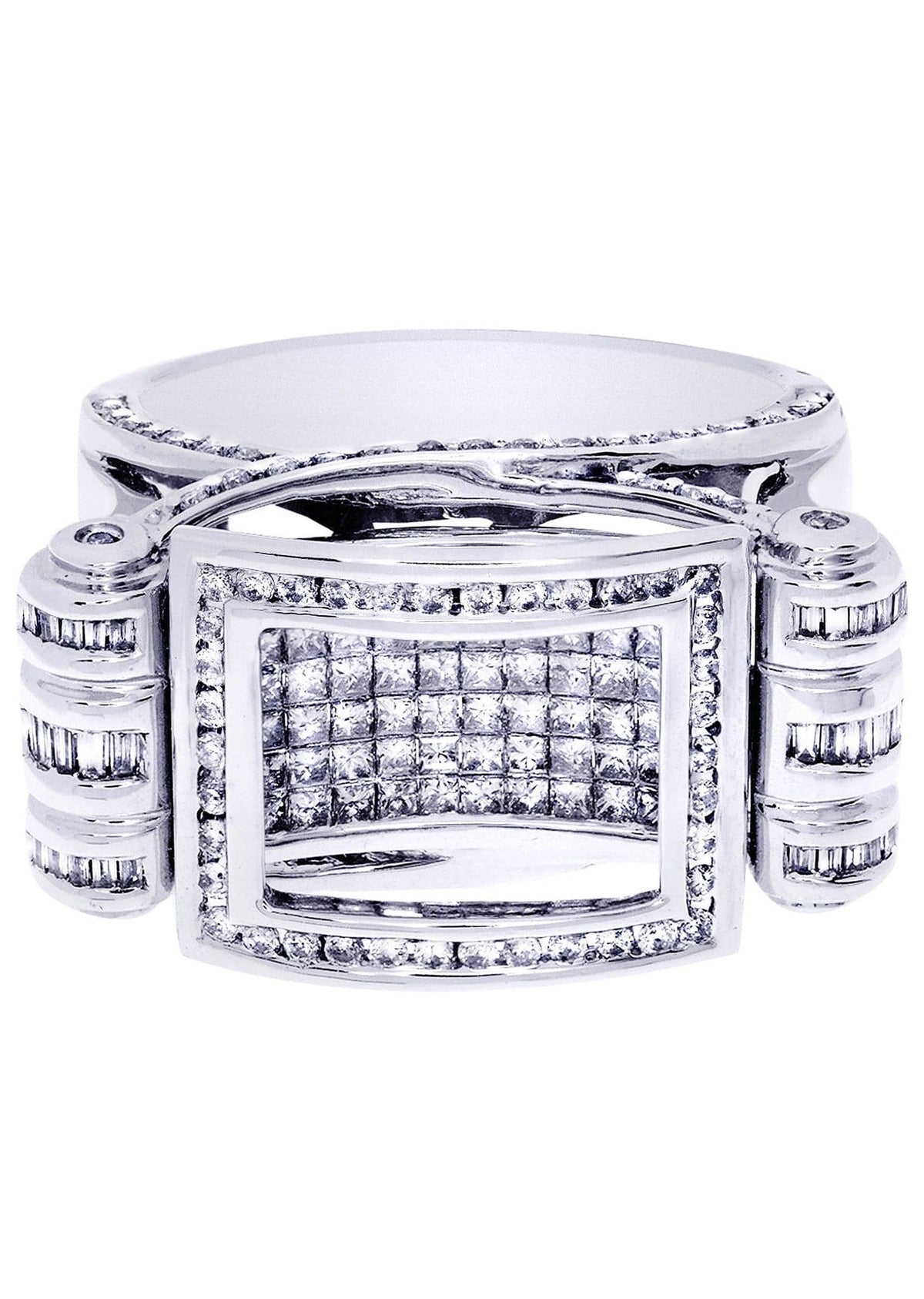 White Gold Mens Diamond Ring| 1.7 Carats| 15.5 Grams