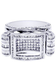 White Gold Mens Diamond Ring| 1.7 Carats| 15.5 Grams