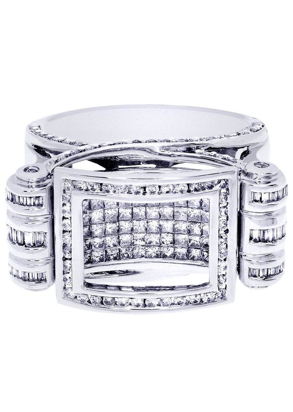 White Gold Mens Diamond Ring| 1.7 Carats| 15.5 Grams