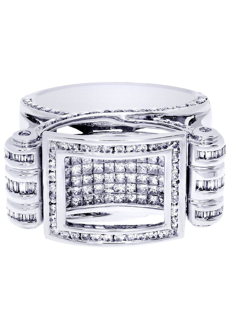 White Gold Mens Diamond Ring| 1.7 Carats| 15.5 Grams