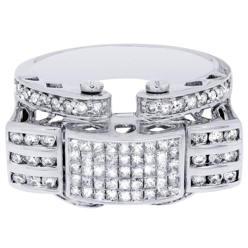 White Gold Mens Diamond Ring| 0.78 Carats| 13.69 Grams