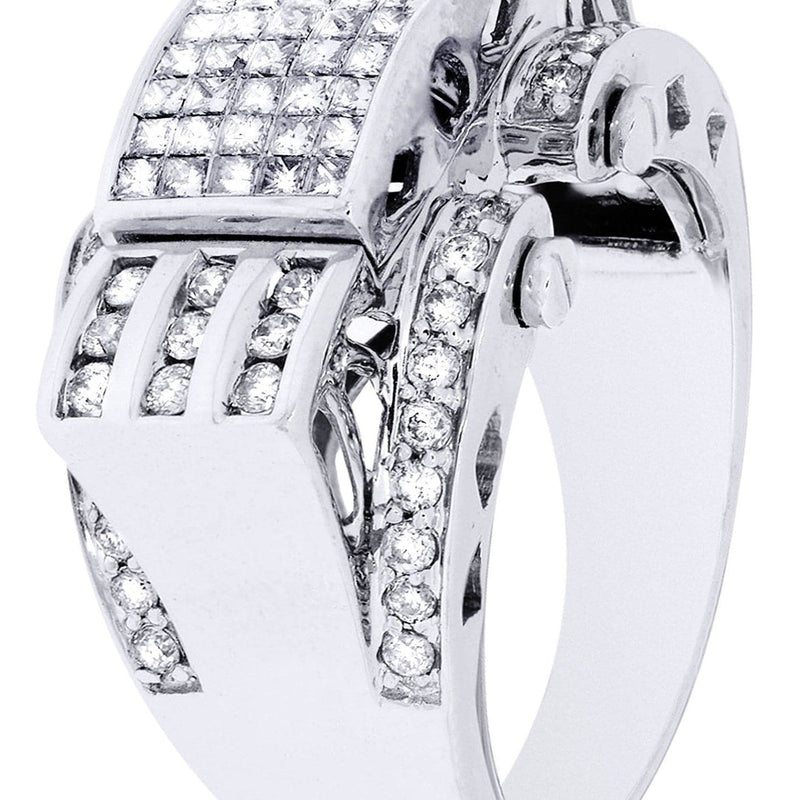 White Gold Mens Diamond Ring| 0.78 Carats| 13.69 Grams