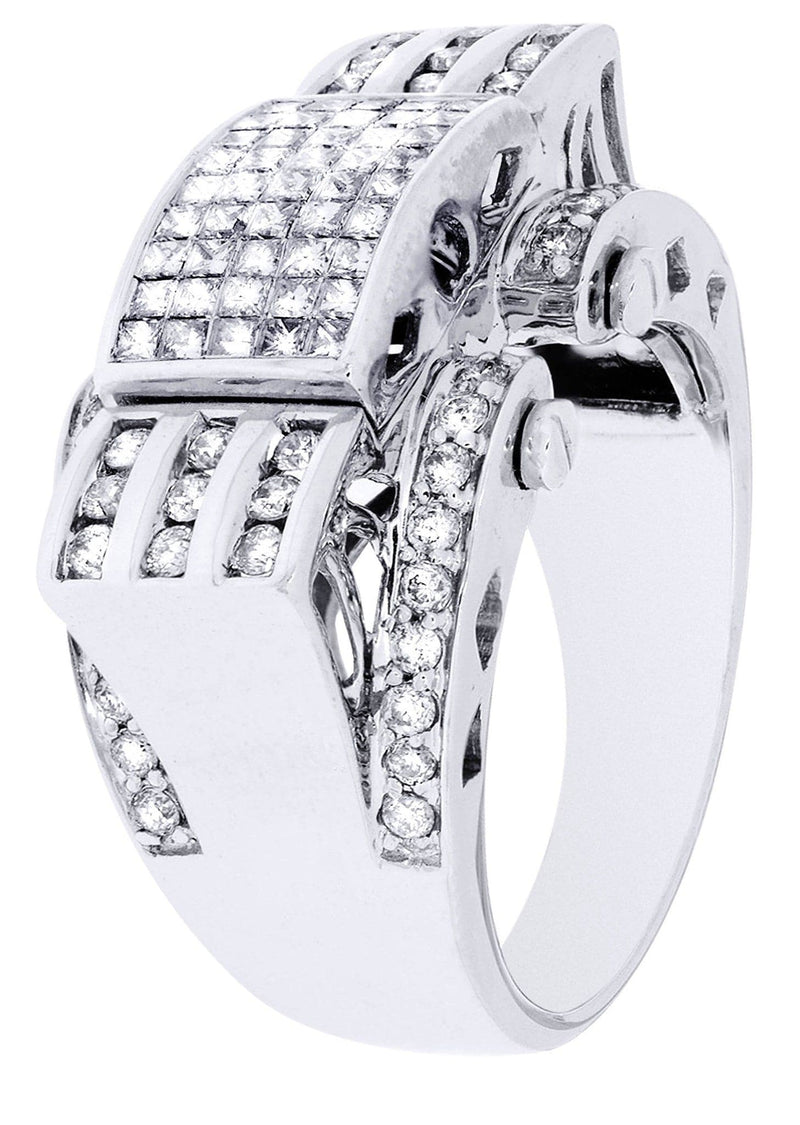 White Gold Mens Diamond Ring| 0.78 Carats| 13.69 Grams
