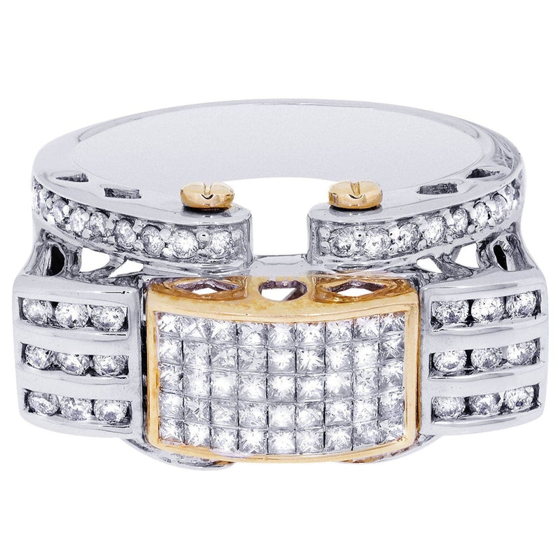 White Gold Mens Diamond Ring| 1.37 Carats| 13.37 Grams