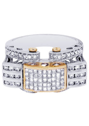 White Gold Mens Diamond Ring| 1.37 Carats| 13.37 Grams