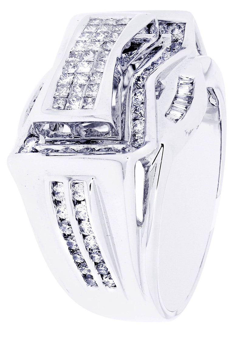 White Gold Mens Diamond Ring| 0.89 Carats| 13.65 Grams