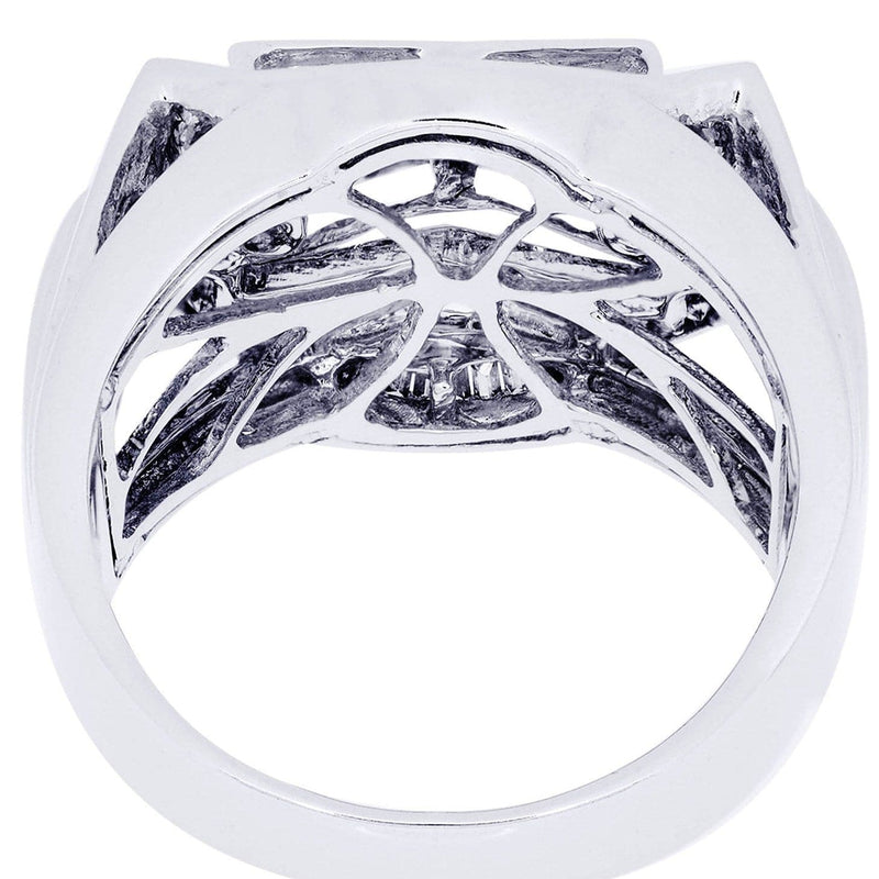 White Gold Mens Diamond Ring| 0.92 Carats| 12.86 Grams