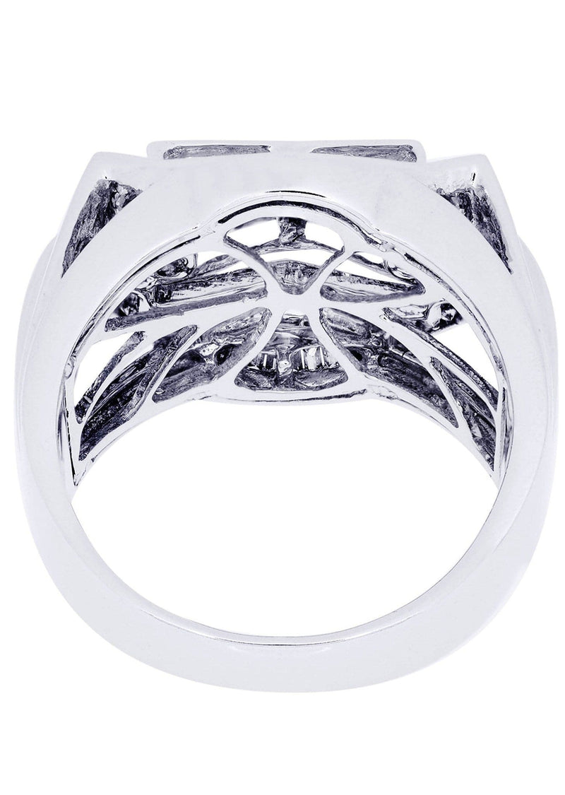 White Gold Mens Diamond Ring| 0.92 Carats| 12.86 Grams