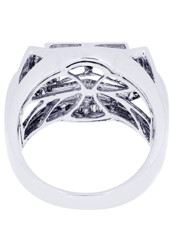 White Gold Mens Diamond Ring| 0.92 Carats| 12.86 Grams