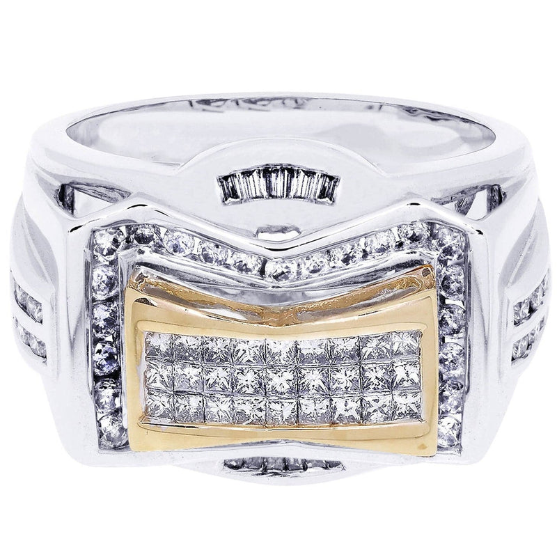 White Gold Mens Diamond Ring| 0.92 Carats| 12.86 Grams