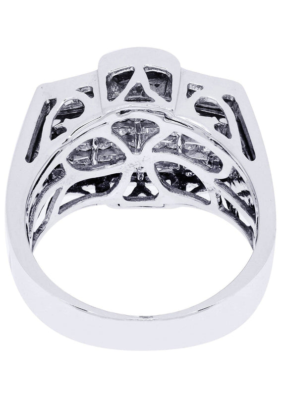 White Gold Mens Diamond Ring| 0.93 Carats| 10.63 Grams