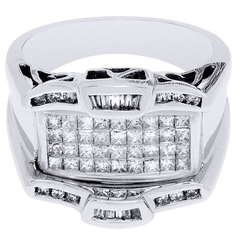 White Gold Mens Diamond Ring| 0.93 Carats| 10.63 Grams
