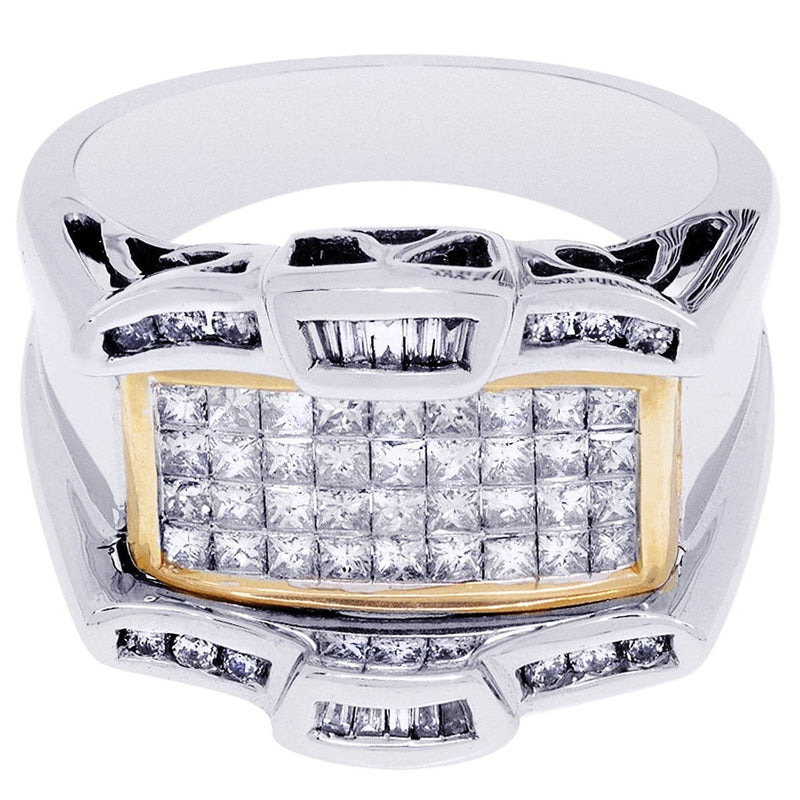 White Gold Mens Diamond Ring| 0.15 Carats| 11.55 Grams