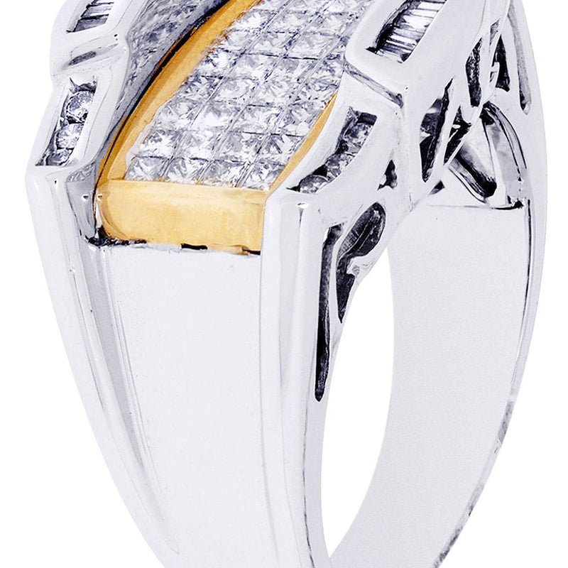White Gold Mens Diamond Ring| 0.15 Carats| 11.55 Grams