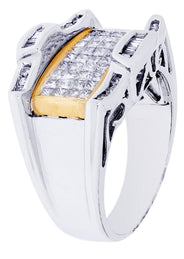 White Gold Mens Diamond Ring| 0.15 Carats| 11.55 Grams