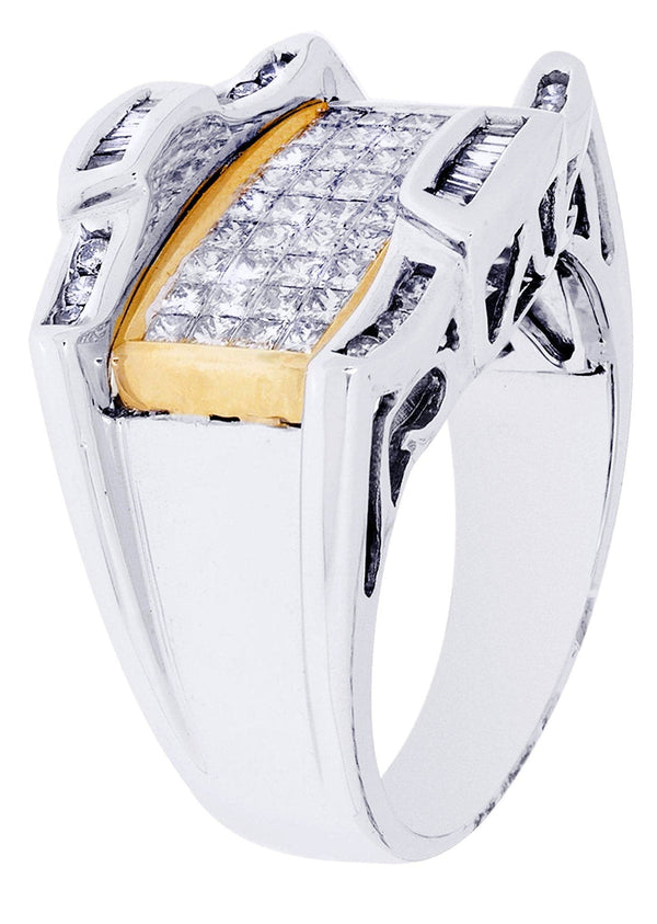 White Gold Mens Diamond Ring| 0.15 Carats| 11.55 Grams