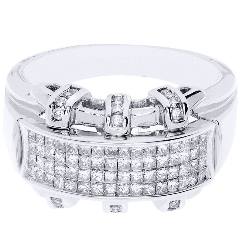 White Gold Mens Diamond Ring| 0.19 Carats| 10.75 Grams