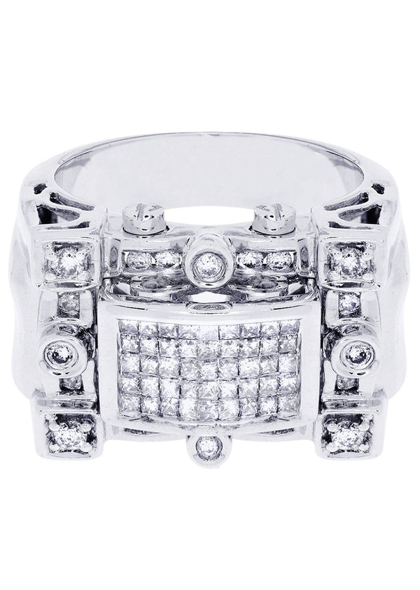 White Gold Mens Diamond Ring| 0.37 Carats| 13.7 Grams